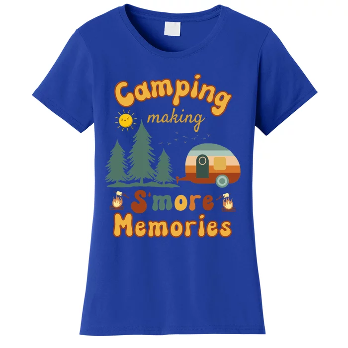 Awesome Camping Making Smore Memories Camping Lovers Meaningful Gift Women's T-Shirt