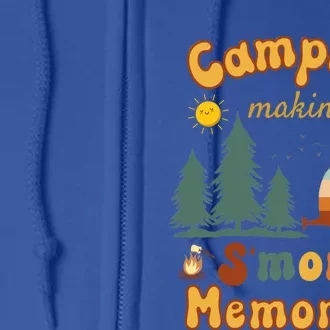 Awesome Camping Making Smore Memories Camping Lovers Meaningful Gift Full Zip Hoodie