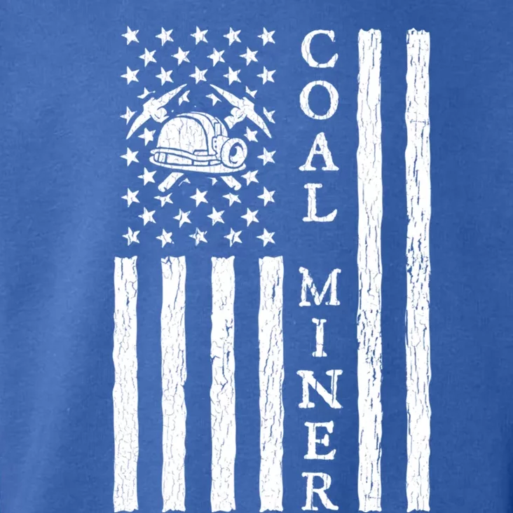 American Coal Miner Usa Flag Funny Mining Miner Gift Toddler Hoodie