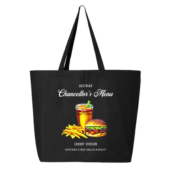 Austrian Chancellors Menu Hamburger Day On May 28th 25L Jumbo Tote