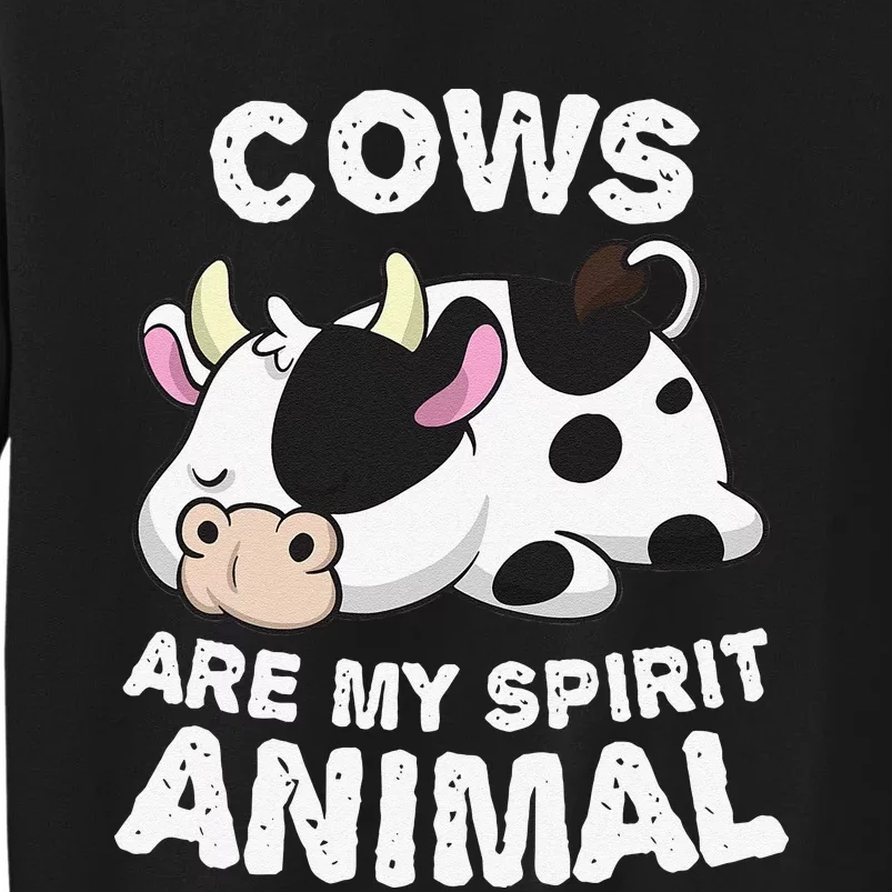 Anime Cows My Spirit Animal Gifts for Animal Lovers Tall Sweatshirt