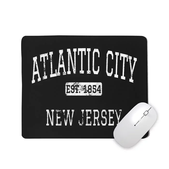 Atlantic City New Jersey Vintage NJ State Retro Sports Mousepad