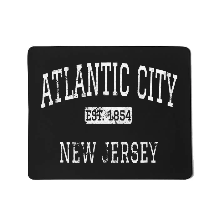 Atlantic City New Jersey Vintage NJ State Retro Sports Mousepad