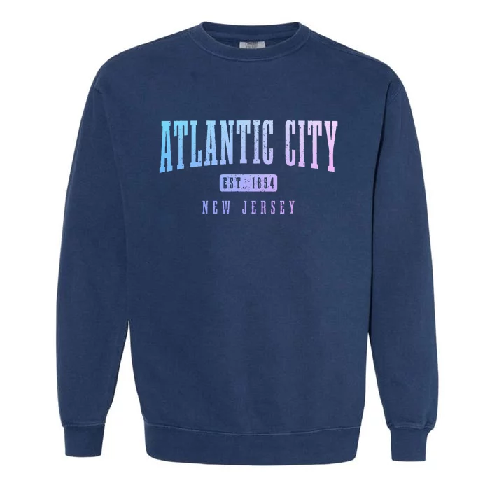 Atlantic City New Jersey Est. 1854 Pride Vintage Garment-Dyed Sweatshirt