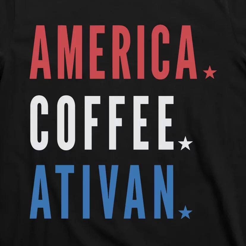 America Coffee Nurse Nursing Health Care T-Shirt