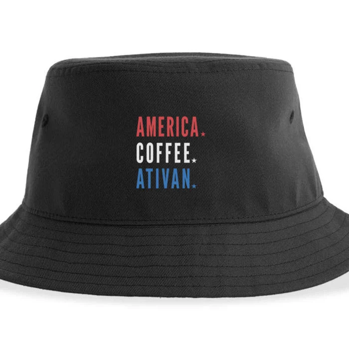 America Coffee Nurse Nursing Health Care Sustainable Bucket Hat