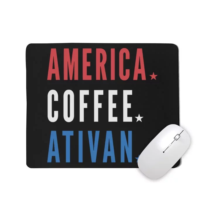 America Coffee Nurse Nursing Health Care Mousepad