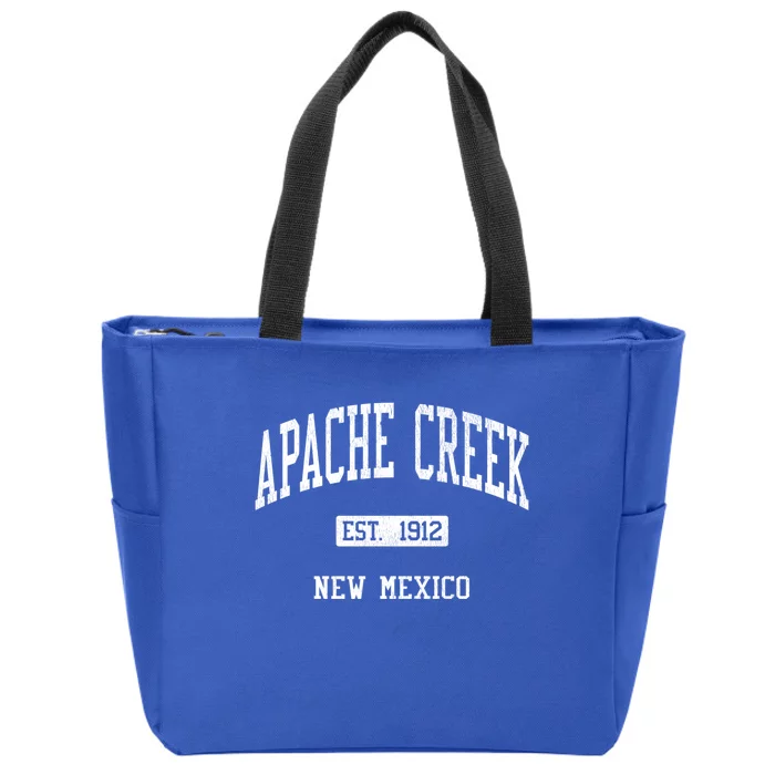 Apache Creek New Mexico Nm Js04 Vintage Athletic Sports Zip Tote Bag