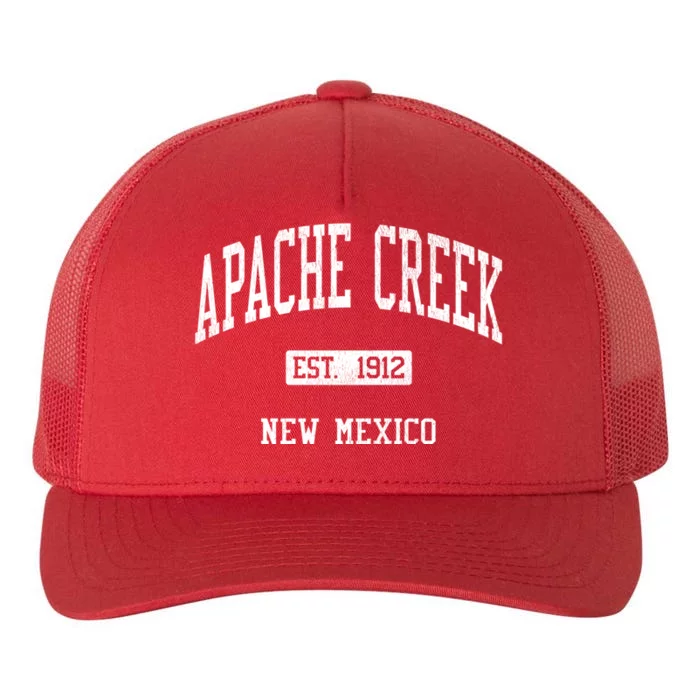 Apache Creek New Mexico Nm Js04 Vintage Athletic Sports Yupoong Adult 5-Panel Trucker Hat