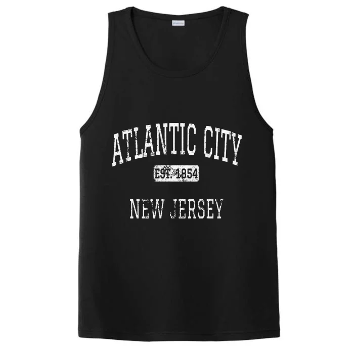 Atlantic City New Jersey Nj Vintage Performance Tank