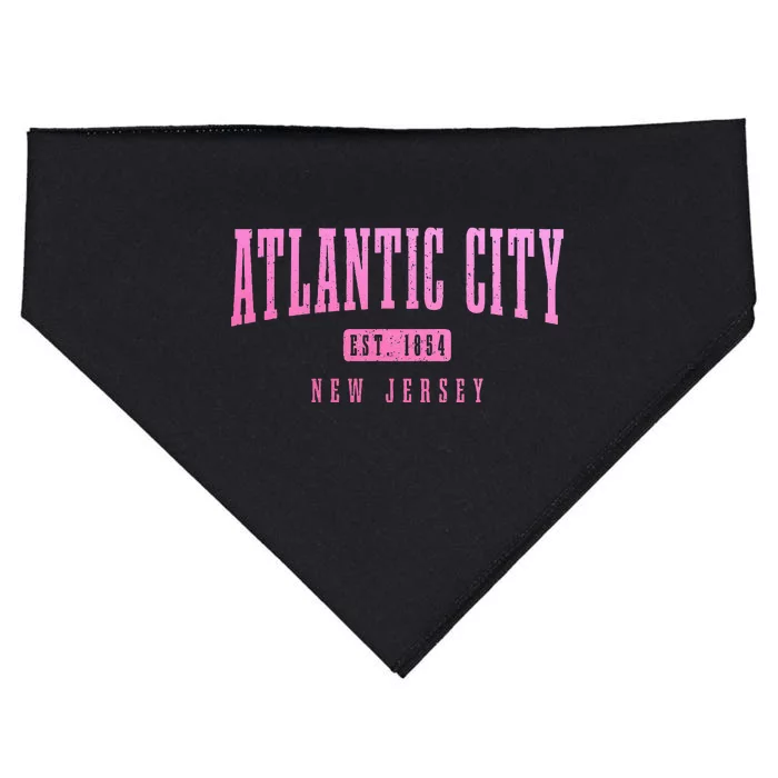 Atlantic City New Jersey Est. 1854 Pride Vintage USA-Made Doggie Bandana