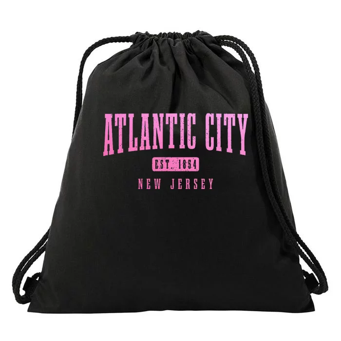 Atlantic City New Jersey Est. 1854 Pride Vintage Drawstring Bag