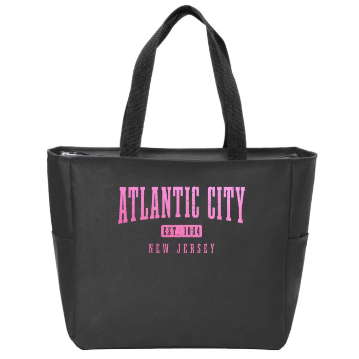 Atlantic City New Jersey Est. 1854 Pride Vintage Zip Tote Bag