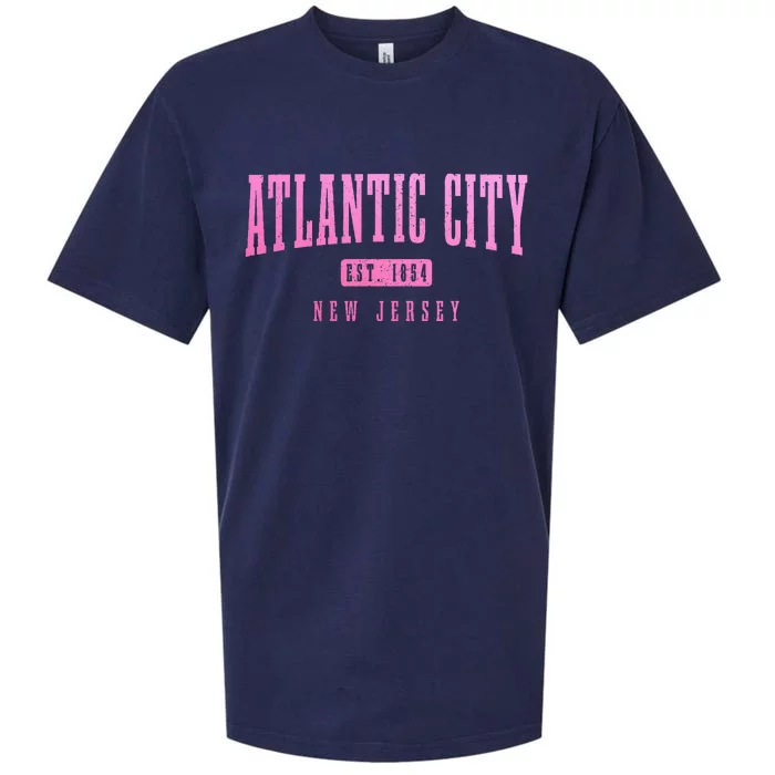 Atlantic City New Jersey Est. 1854 Pride Vintage Sueded Cloud Jersey T-Shirt