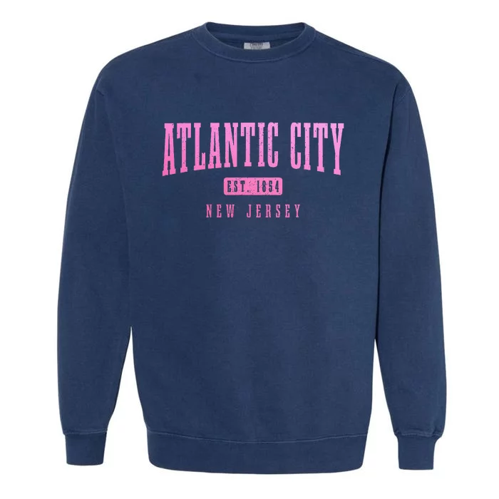 Atlantic City New Jersey Est. 1854 Pride Vintage Garment-Dyed Sweatshirt