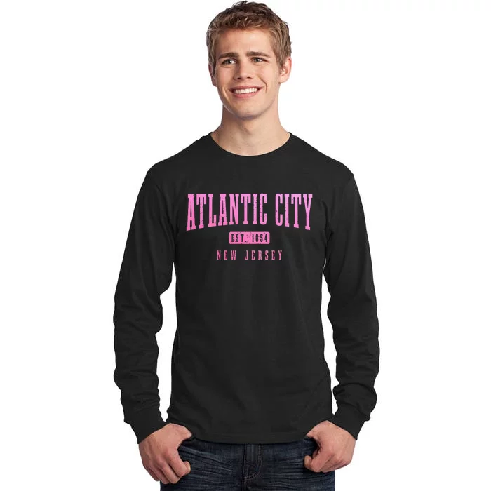 Atlantic City New Jersey Est. 1854 Pride Vintage Tall Long Sleeve T-Shirt