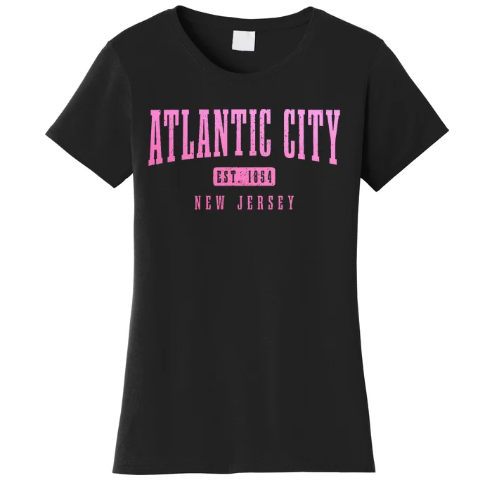 Atlantic City New Jersey Est. 1854 Pride Vintage Women's T-Shirt