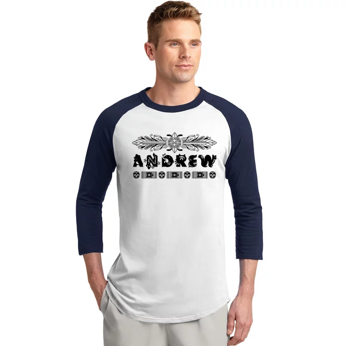 Andrew Custom Name Animals African Style Personalized Great Gift Baseball Sleeve Shirt