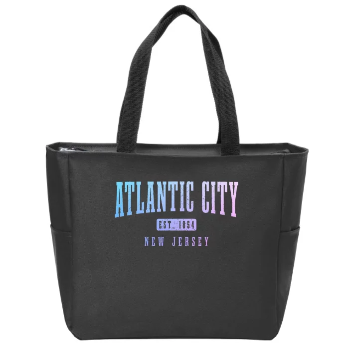 Atlantic City New Jersey Est. 1854 Pride Vintage Zip Tote Bag