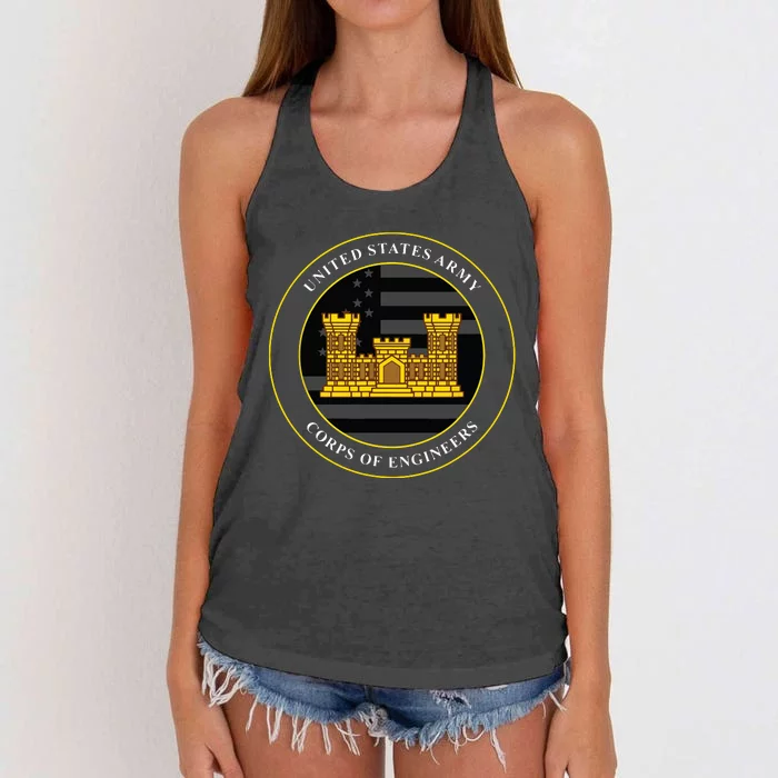 Army Corps Of Engineers USACE Women's Knotted Racerback Tank