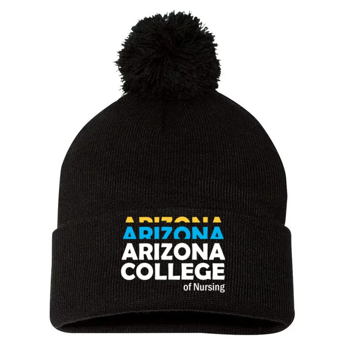 Arizona College Of Nursing Back To School Nurse Education Pom Pom 12in Knit Beanie