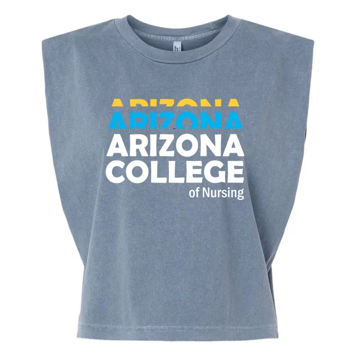 Arizona College Of Nursing Back To School Nurse Education Garment-Dyed Women's Muscle Tee