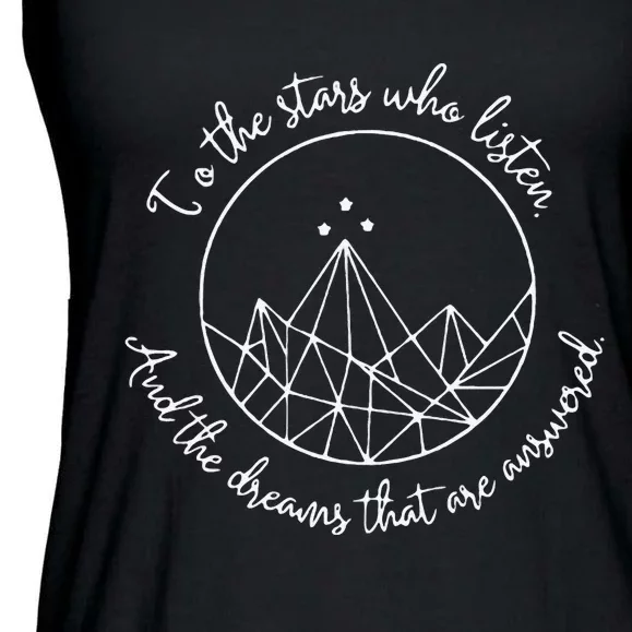 A Court Of Thorns And Roses Court Night Court Stars Dream Ladies Essential Flowy Tank