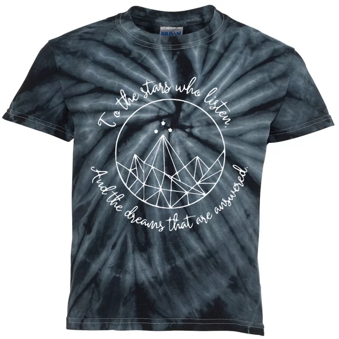 A Court Of Thorns And Roses Court Night Court Stars Dream Kids Tie-Dye T-Shirt