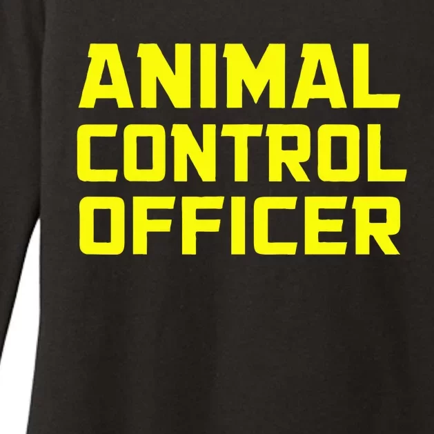 Animal Control Officer Halloween Costume Womens CVC Long Sleeve Shirt