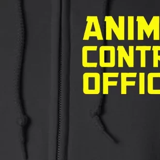 Animal Control Officer Halloween Costume Full Zip Hoodie