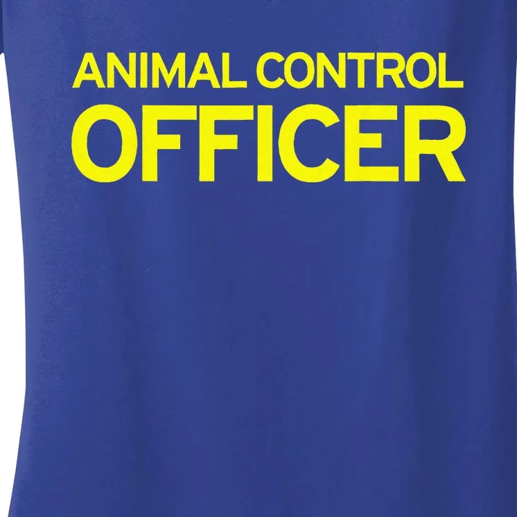 Animal Control Officer Halloween Costume Women's V-Neck T-Shirt