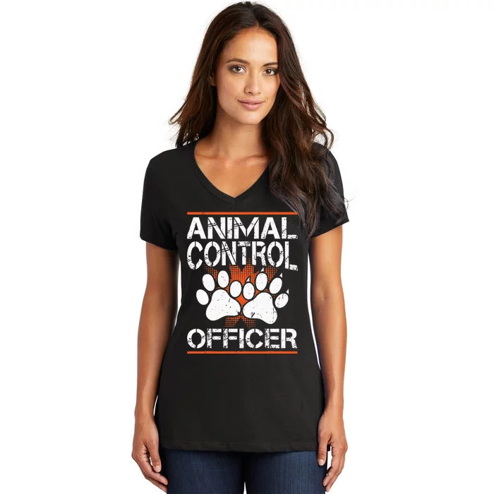 Animal Control Officer Women's V-Neck T-Shirt