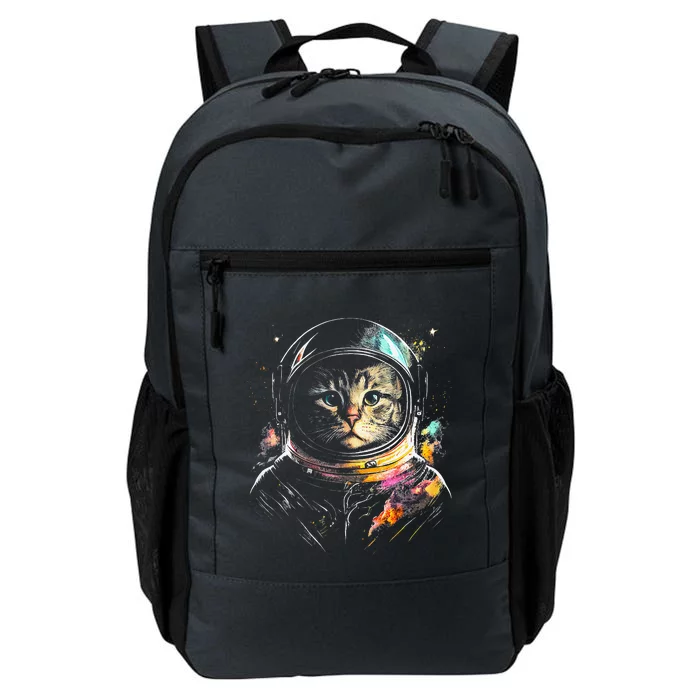 Astronaut Cat Or Funny Space Cat On Galaxy Cat Lover Day Daily Commute Backpack