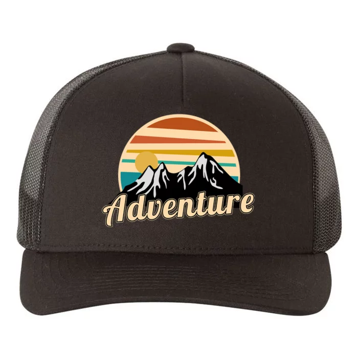 Adventure Color Orange Yupoong Adult 5-Panel Trucker Hat