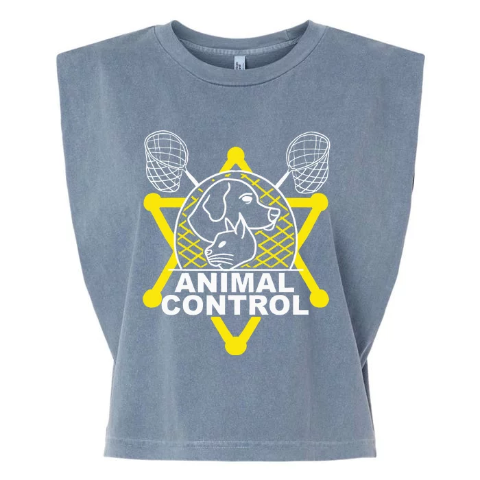 Animal Control Officer Catcher Cats Dogs Garment-Dyed Women's Muscle Tee