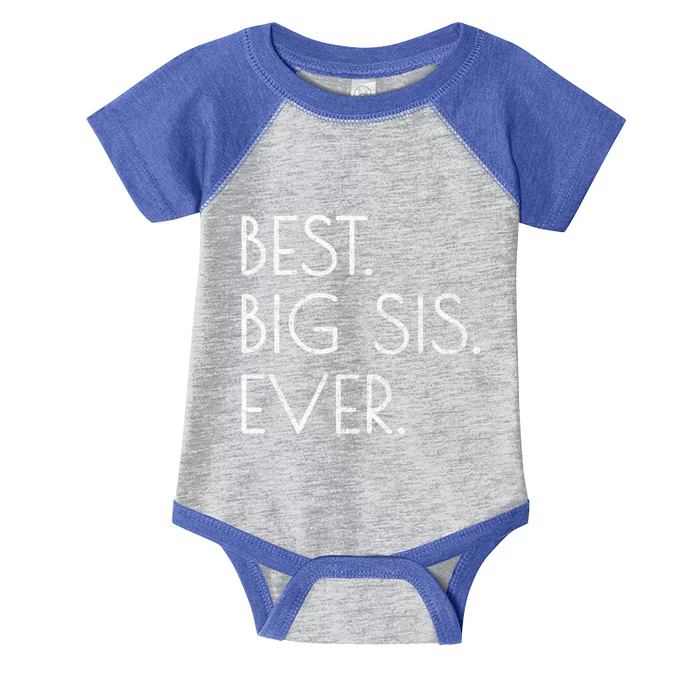 Awesome Cool Older Sister Gift Best Big Sis Ever Meaningful Gift Infant Baby Jersey Bodysuit