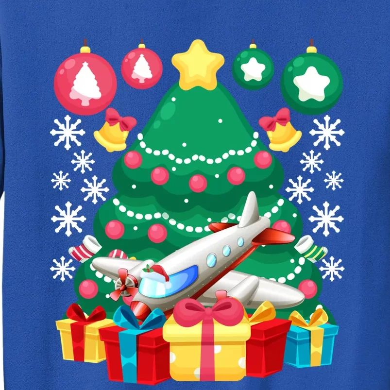 Airplane Christmas Ornats Funny Aviation Lover Pilot Gift Sweatshirt