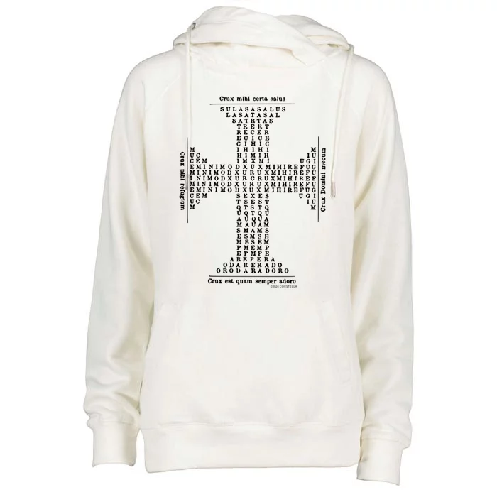 Angelic Cross Of Saint Thomas Aquinas Gift Womens Funnel Neck Pullover Hood