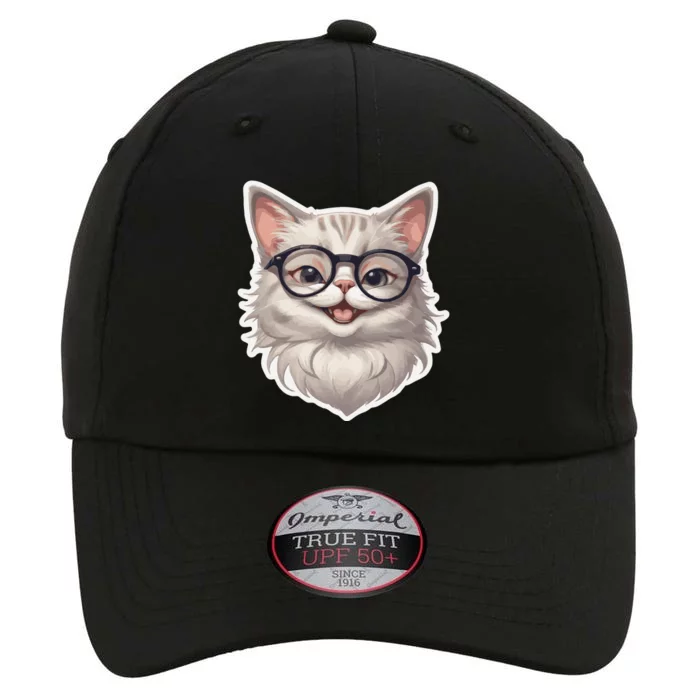 Adorable Cute Orange Cat Wearing Glasses The Original Performance Cap