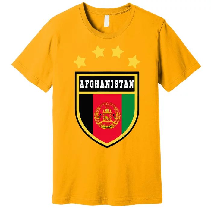 Afghanistan Coat Of Arms Flag Souvenir Kabul Premium T-Shirt