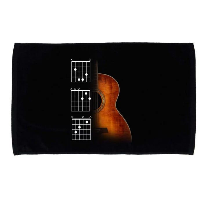 Acoustic Guitar Chords Microfiber Hand Towel