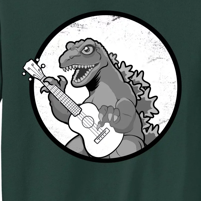 Acoustic Guitar Dinosaur Tall Sweatshirt