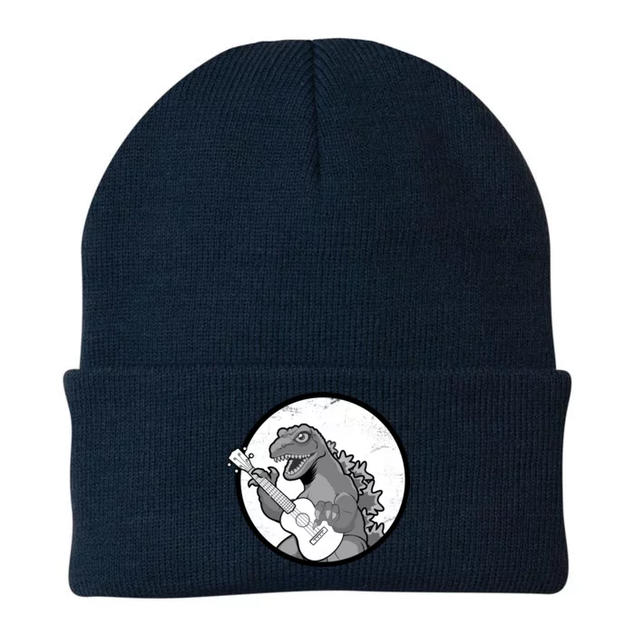 Acoustic Guitar Dinosaur Knit Cap Winter Beanie