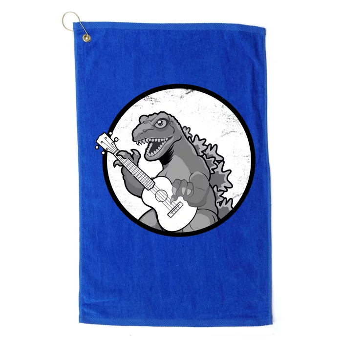 Acoustic Guitar Dinosaur Platinum Collection Golf Towel