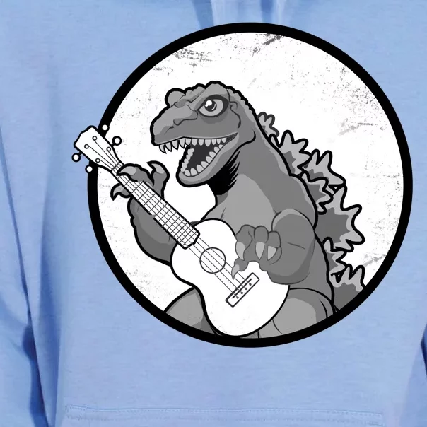 Acoustic Guitar Dinosaur Unisex Surf Hoodie