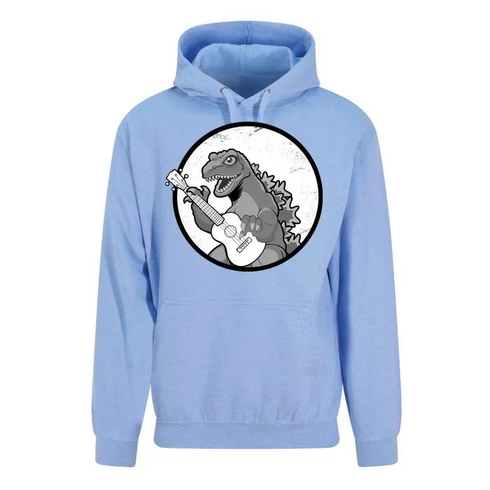 Acoustic Guitar Dinosaur Unisex Surf Hoodie