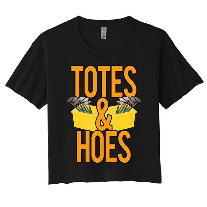 Associate Coworker Picker Stower Swagazon Totes And Hoes Women's Crop Top Tee