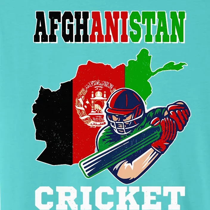 Afghanistan Cricket Player Flag Jersey Afghan Sports ChromaSoft Performance T-Shirt