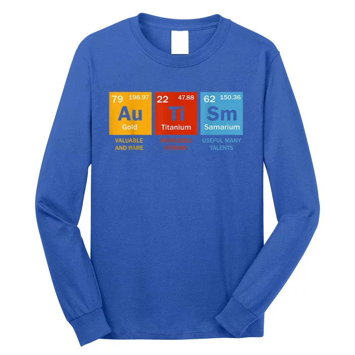 Autism Chemistry Periodic Table Elements Autism Awareness Long Sleeve Shirt