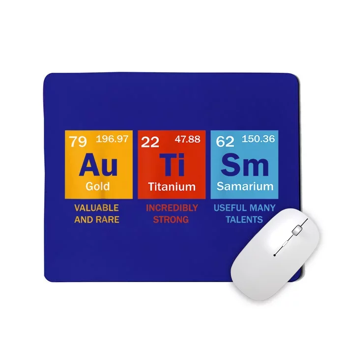 Autism Chemistry Periodic Table Elements Autism Awareness Mousepad